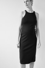 MAMA Fitted Ribbed Jersey Dress